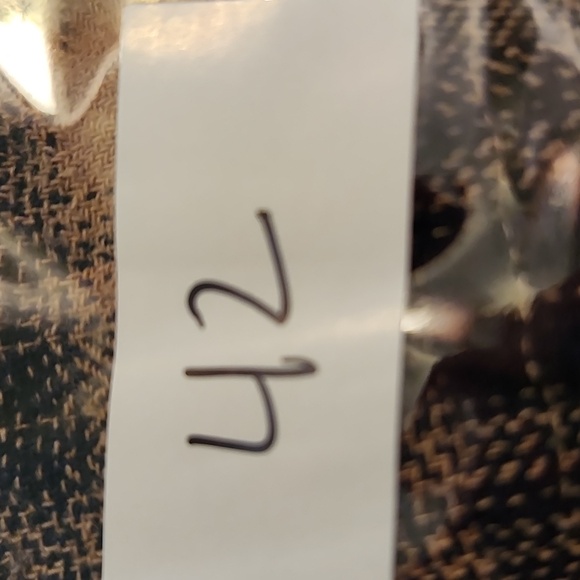 Boutique Cottagecore Plaid Peasant Henley Boho Blouse Sz M - Picture 8 of 8